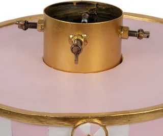 Clayre & Eef Kerstboom Standaard 40x40x30 cm Roze Keramisch materiaal