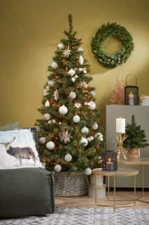 Triumph Tree Forest Frosted Kunstkerstboom Smal - H155 x Ø86 cm - Groen