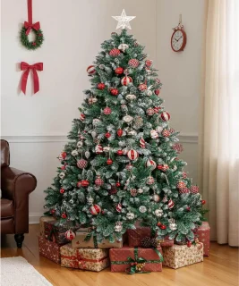 Goodivery ® - Kunstkerstboom Met Sneeuw - Kerstboom met Standaard voor Herbruikbare Kerstversieringen - Kerstboom met Sneeuw - 180cm