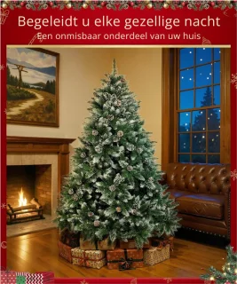 Goodivery ® - Kunstkerstboom Met Sneeuw - Kerstboom met Standaard voor Herbruikbare Kerstversieringen - Kerstboom met Sneeuw - 180cm