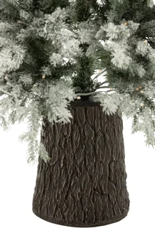 J-Line kerstboom 600 Led Houten Basis - kunststof - groen