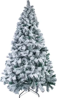 Uten Luxe uitvoering Kunstkerstboom - Kerstboom met sneeuw - H180 x Ø90 cm - 700 Takken - Groen