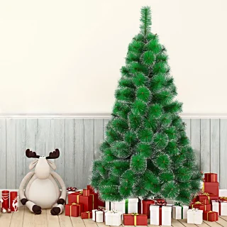 120 Cm Kerstboom Kunstkerstboom Decoratie Dennenboom Groene Dennennaalden Met Sneeuweffect Met Standaard