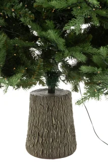J-Line decoratie Kerstboom - kunststof - groen - LED lichtjes