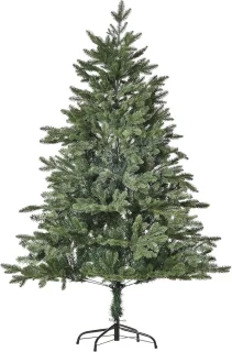 Kunstkerstboom 1,5 m - Realistische Dennenboom van PVC & PE met Stevige Voet - Ø75 cm