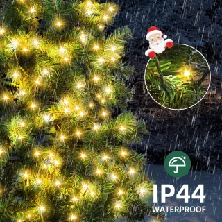 Aigostar Kunstkerstboom met LED Verlichting - Kerstboom - 210 CM - 400 LED-licht - 600 Takken - Groene