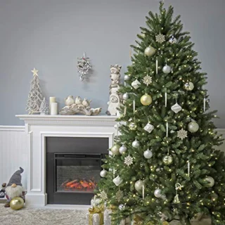 Kunstkerstboom Dunhill-dennenboom 2,4 m met standaard