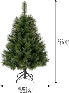 Kunst kerstboom Ontario Pine - 500 tips - groen - 180 cm