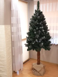 Diamant kunstkerstboom op stam 180 cm