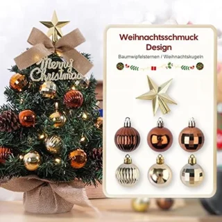Kleine kerstboom met verlichting voor tafeldecoratie - 40 cm