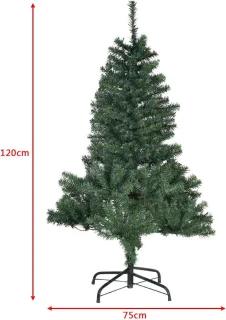 Kunstkerstboom met ledverlichting, 120/150/180/210 cm, met 11 lichtmodi en 5 kleurveranderingen, dennenboom met metalen standaard, pvc-naalden, kunstboom, klapsysteem, voor Kerstmis, groen