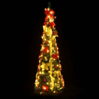 vidaXL - Kunstkerstboom - pop-up - 50 - LED's - 120 - cm - groen