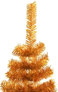 vidaXL - Kunstkerstboom - met - standaard - 150 - cm - PET - goudkleurig