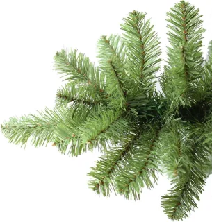 Boston kunstkerstboom - 210 cm - groen - Ø 129 cm - 1.838 tips - metalen voet