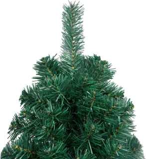 vidaXL - Kunstkerstboom - met - standaard - half - 240 - cm - PVC - groen