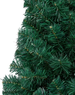 vidaXL - Kunstkerstboom - met - standaard - half - 240 - cm - PVC - groen