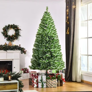 HOMCOM-Kerstboom-100x100x210cm-PET-Groen
