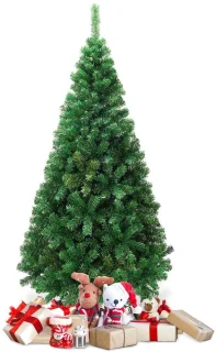 Kunstkerstboom 210 cm – PVC Kerstboom met Metalen Standaard – Stabiel en Ruimtebesparend – 950 Takken – Groen