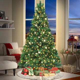 LED Kerstboom 180cm Met Warmwitte Lampjes 8 Lichtmodi Automatisch Opvouwbaar IP44 Binnen Kerstdecoratie Met Standaard