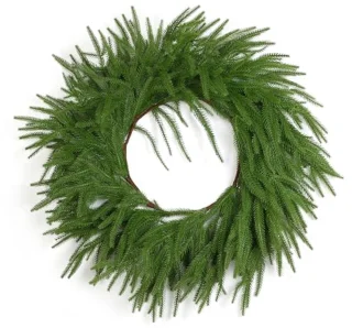 Grote Kunstmatige Dennen Kerstkrans voor Voordeur - 60 cm | Realistische Kerstdecoratie