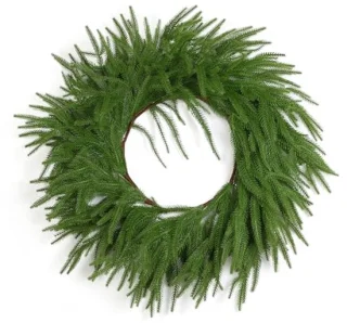 Grote Kunstmatige Dennen Kerstkrans voor Voordeur - 60 cm | Realistische Kerstdecoratie