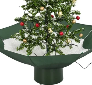 vidaXL - Kerstboom - sneeuwend - met - paraplubasis - 75 - cm - groen