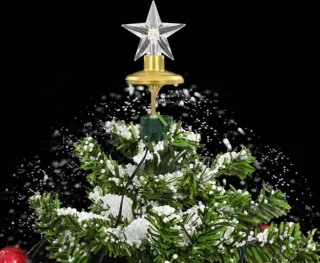 vidaXL - Kerstboom - sneeuwend - met - paraplubasis - 75 - cm - groen