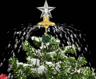 vidaXL - Kerstboom - sneeuwend - met - paraplubasis - 75 - cm - groen