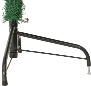vidaXL - Kunstkerstboom - met - standaard - half - 210 - cm - PVC - groen