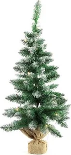 Non-branded Kunstkerstboom Sneeuw Led 90 Cm Zijde Groen