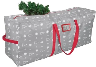 Grote Kerstboom Opbergtas 9 ft met Handgrepen en Dubbele Rits - Waterdichte Opbergtas voor Kunstkerstbomen