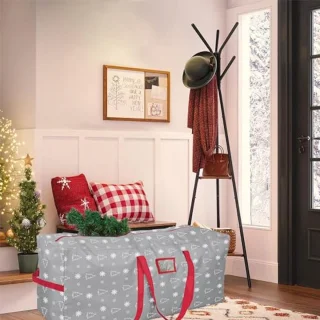 Grote Kerstboom Opbergtas 9 ft met Handgrepen en Dubbele Rits - Waterdichte Opbergtas voor Kunstkerstbomen