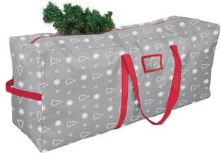 Grote Kerstboom Opbergtas 9 ft met Handgrepen en Dubbele Rits - Waterdichte Opbergtas voor Kunstkerstbomen