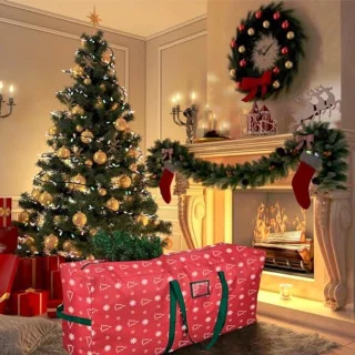 Grote kerstboom opbergtas 9 ft met handgrepen en dubbele rits - Waterdicht en duurzaam
