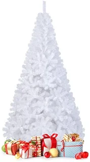 Witte Kunstkerstboom met Staalstandaard - Beschikbaar in 150/180/210/240 cm - Binnen Kerstdecoratie