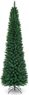 Kunstkerstboom 243 cm – 1000 Takken – Groene PVC Naalden – Metalen Standaard – Natuurlijke Kerstboom