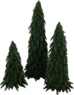 J-Line kerstboom - kunststof - groen - large