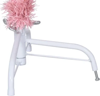 vidaXL - Kunstkerstboom - met - standaard - half - 120 - cm - PVC - roze