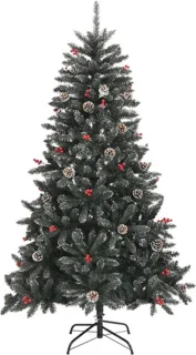 vidaXL - Kunstkerstboom - met - standaard - 150 - cm - PVC - groen