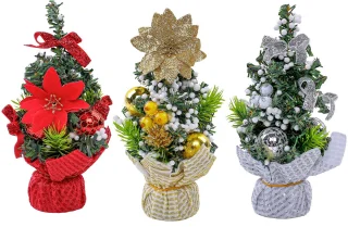 Kerstboomversiering - 3-pack - Tafeldecoraties - voor meisjes en feestvakanties Feestartikelen Decoraties voor binnen
