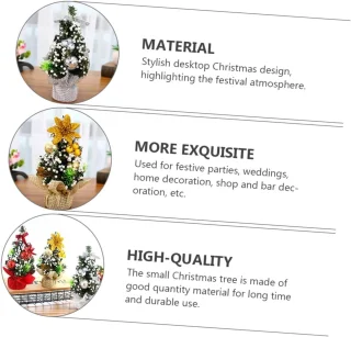 Kerstboomversiering - 3-pack - Tafeldecoraties - voor meisjes en feestvakanties Feestartikelen Decoraties voor binnen
