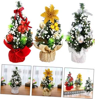 Kerstboomversiering - 3-pack - Tafeldecoraties - voor meisjes en feestvakanties Feestartikelen Decoraties voor binnen