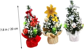 Kerstboomversiering - 3-pack - Tafeldecoraties - voor meisjes en feestvakanties Feestartikelen Decoraties voor binnen