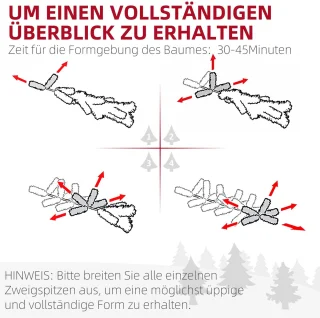 Kunstmatige Kerstboom, 180 Cm Kerstboom Met 818 Punten, Snelmontage Vouwsysteem, Stalen Standaard, Voor Kerstdecoratie, Binnen, Groen