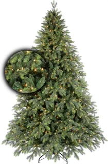 Premium Kerstboom Excellent Trees® LED Kalmar 210 cm met verlichting - 450 Lampjes - ⌀137cm - 210cm