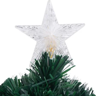 vidaXL - Kerstboom - met - LED - en - standaard - 64 - cm - glasvezel