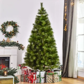 Kunstkerstboom met standaard - Ø 90 x 210 H cm - Groen