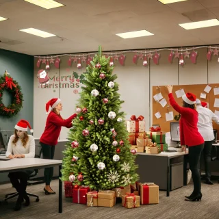 NAIZY Kunstkerstboom 225 cm PVC+PE Dennenboom Kerstboom Levensecht met Houten Voet Kerstbomen Kerstboom Kerstdecoratie