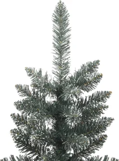 vidaXL Kerstboom - Kerstbomen - Kunstkerstboom - Kunstboom - Kunstkerstboom met standaard smal 240 cm PVC groen