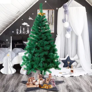 150 cm Groene Kunstmatige kerstboom - Sparvorm - PVC kerstboom - Met standaard - Sectie-assemblage - Kerstdecoratie